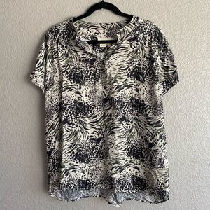 Urban Outfitters Anthropologie Animal Print Blouse – XL – 100% Viscose